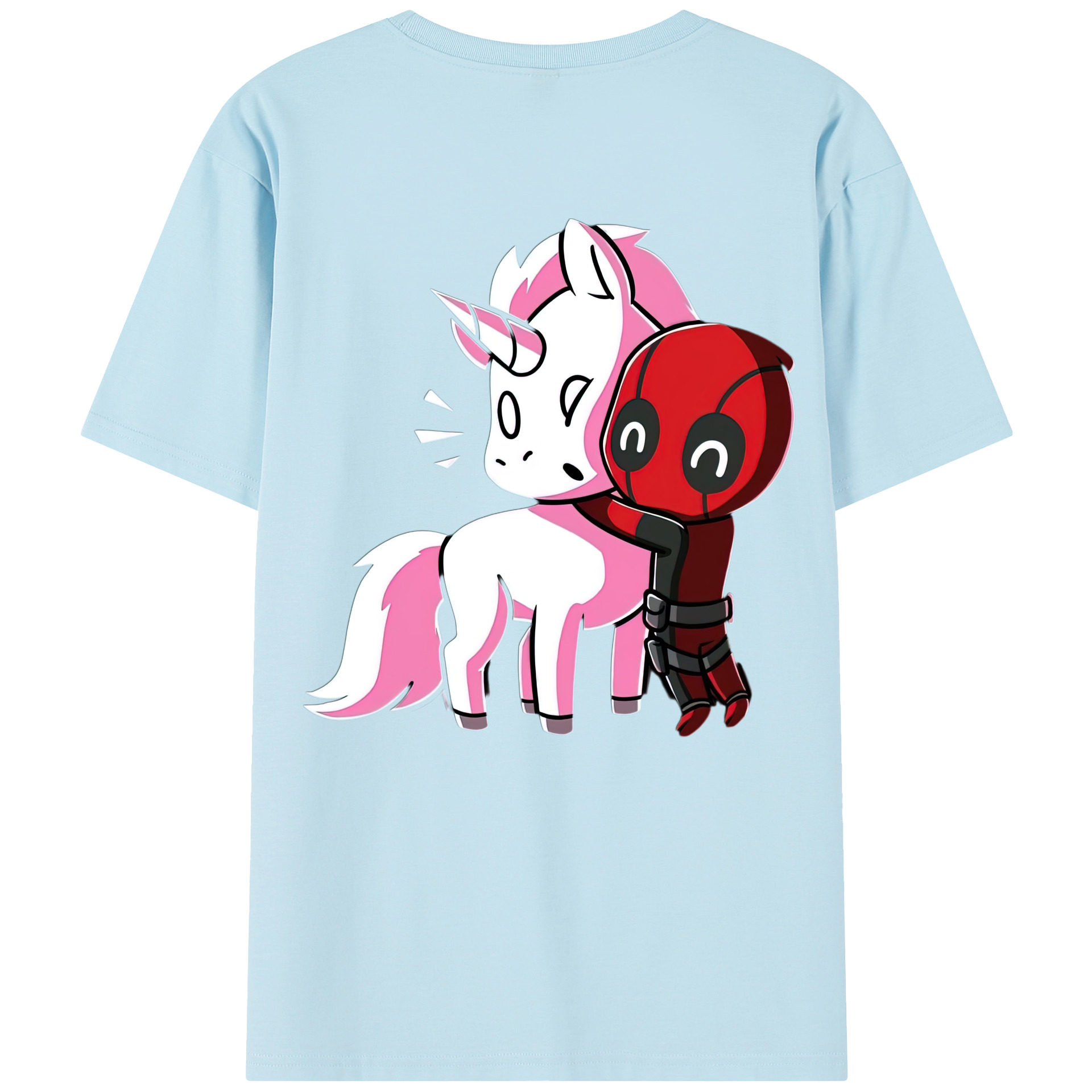 （画像用） Deadpool デッドプール 綿100％半袖Tシャツ（背面プリント）